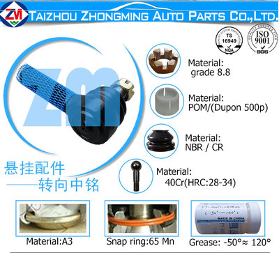 道奇ES-187L橫拉桿外球頭_供應(yīng)產(chǎn)品_泰州市中銘汽車配件